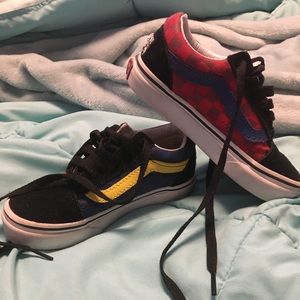 Kids size 11 multicolor vans